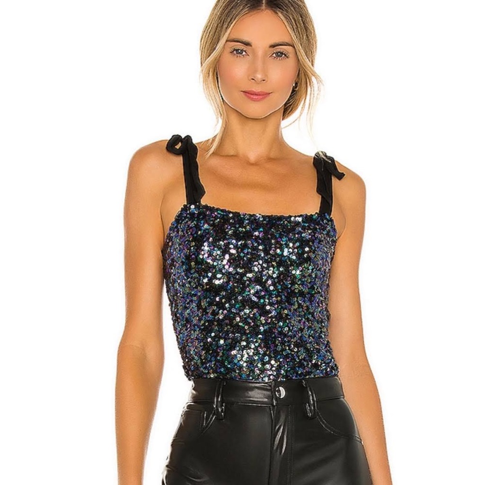 Free People Hey Girl Sequin Cami